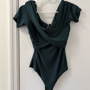Elegant Dark Green Bodysuit